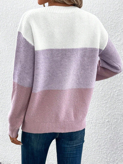 Gerippter Winterpullover für Damen 2