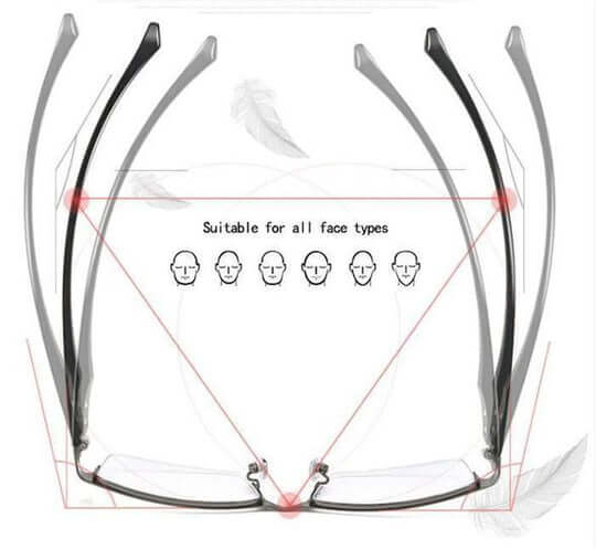 Multifokalbrille mit Blaulichtfilter Automatisch Anpassbar