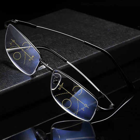 Intelligente Gleitsichtbrille mit Blaufilter und Automatikfunktion - BerlinGlamour