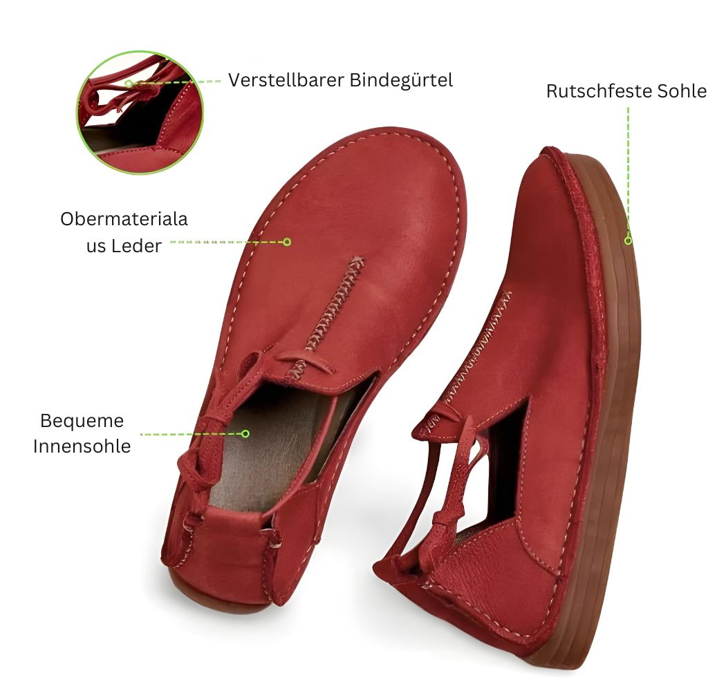 Damen Lederschuhe Herbst Stilvolle Schuhe Schwarz