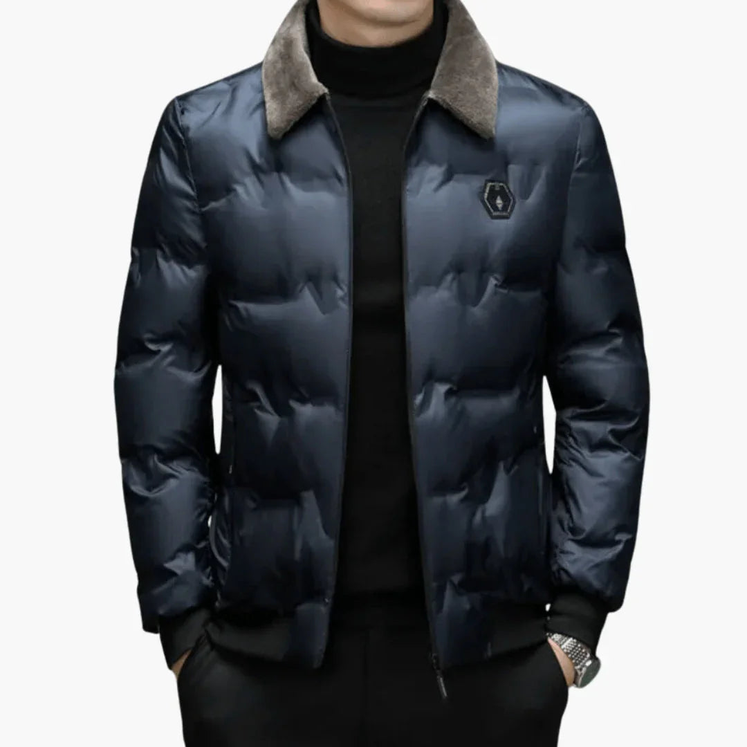 Gesteppt Gefütterte Daunenjacke für Herren 2