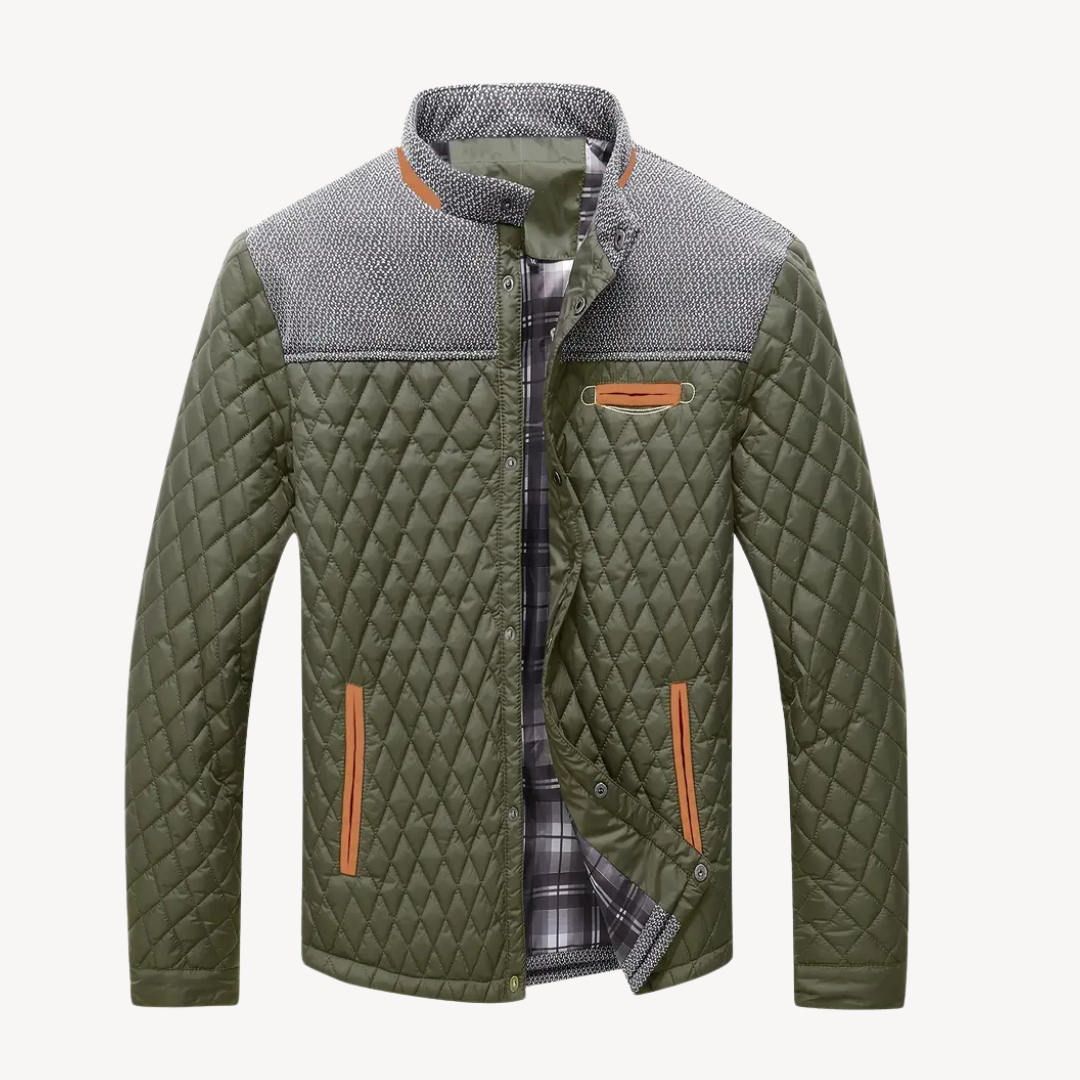Gesteppte Colorblock-Jacke für Herren | Loravelle 1