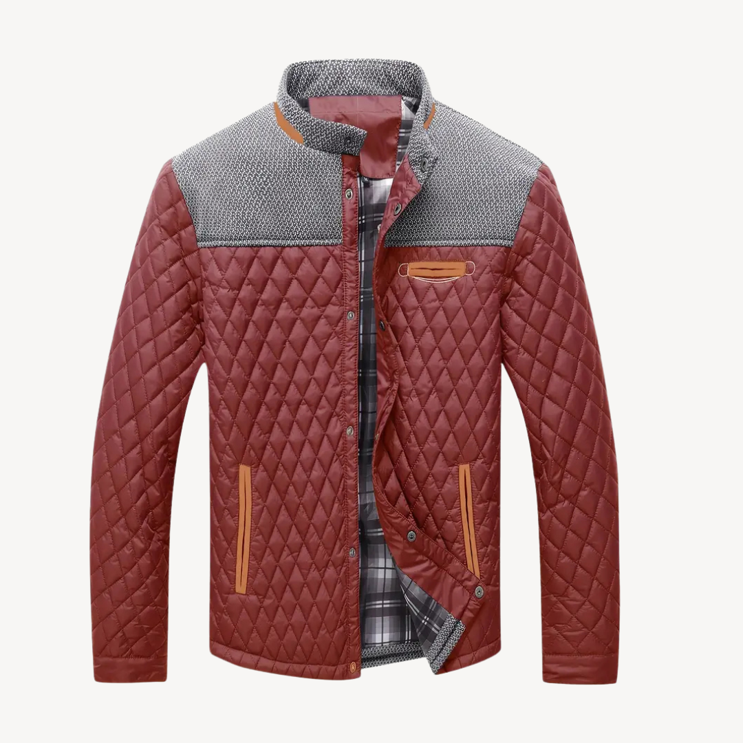 Gesteppte Colorblock-Jacke für Herren | Loravelle 2