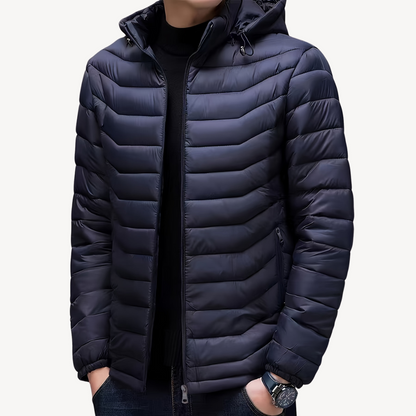 Gesteppte Pufferjacke mit Kapuze für Herren | Loravelle 0