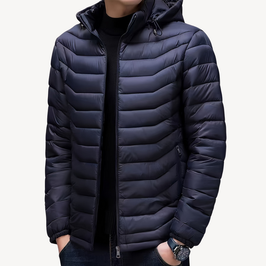 Gesteppte Pufferjacke mit Kapuze für Herren | Loravelle 0