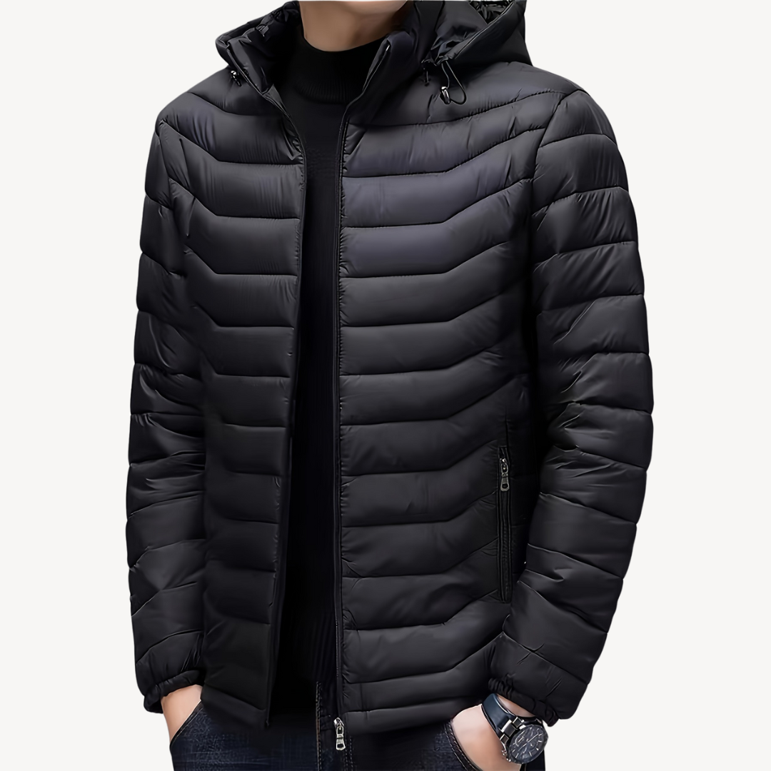 Gesteppte Pufferjacke mit Kapuze für Herren | Loravelle 1