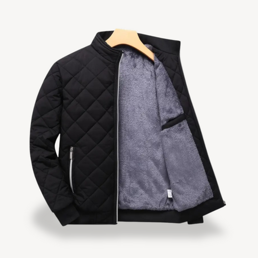 Gesteppte Sherpa-gefütterte Herrenjacke | Loravelle 0
