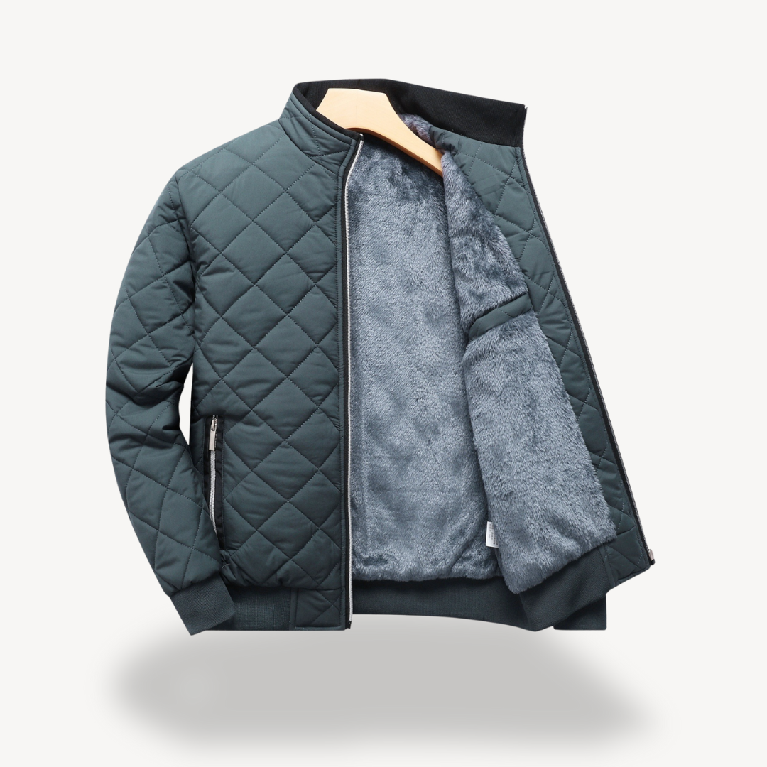 Gesteppte Sherpa-gefütterte Herrenjacke | Loravelle 2