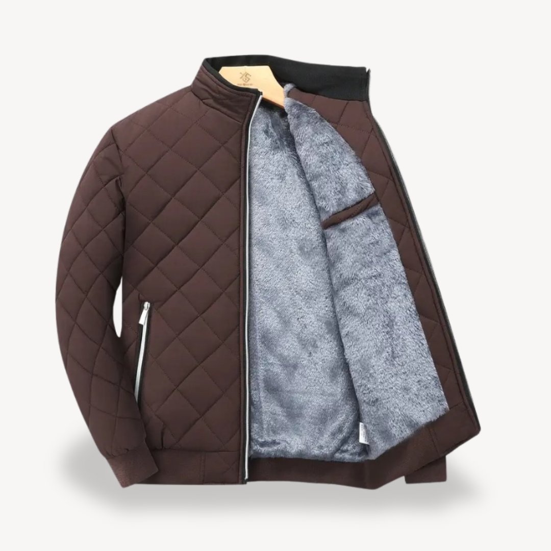 Gesteppte Sherpa-gefütterte Herrenjacke | Loravelle 5