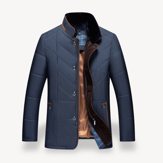 Gesteppte Winter-Pufferjacke für Herren mit Fleecefutter | Loravelle 0
