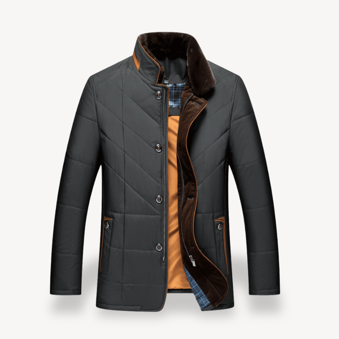 Gesteppte Winter-Pufferjacke für Herren mit Fleecefutter | Loravelle 1