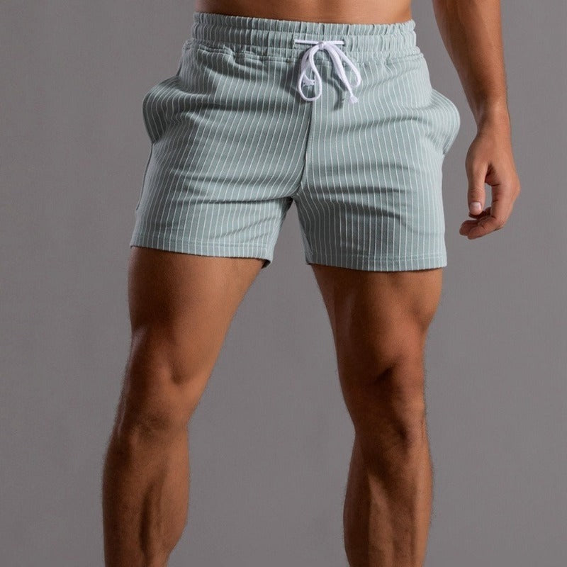 Herren Shorts Gestreift Sommer Modern