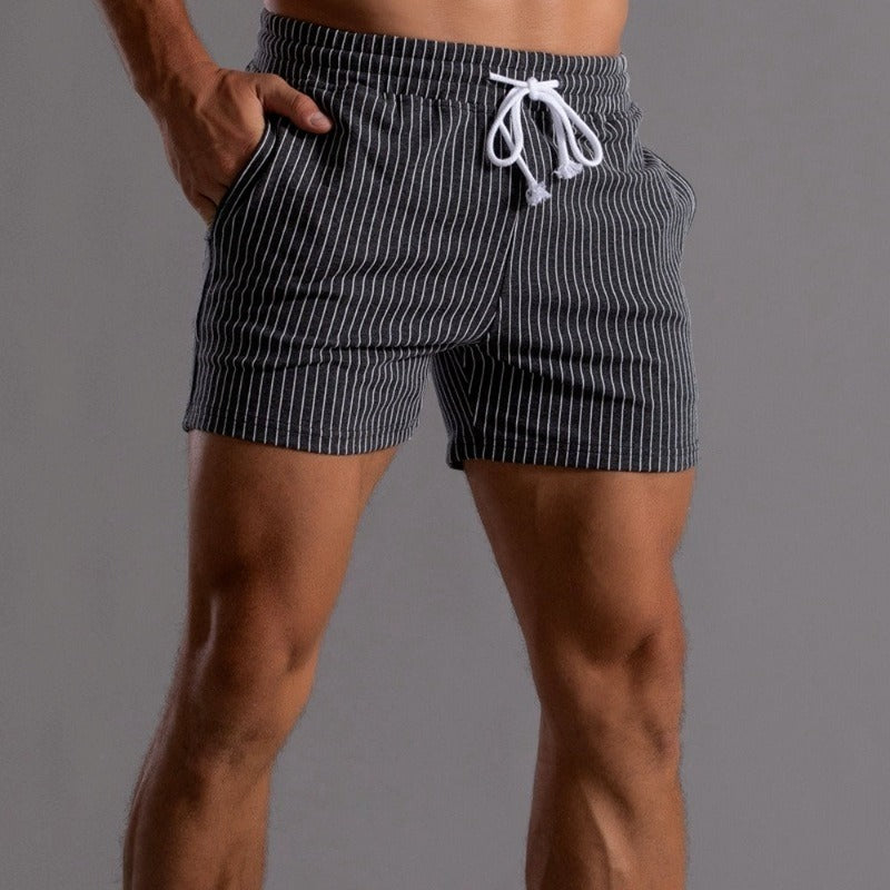 Herren Shorts Gestreift Sommer Modern
