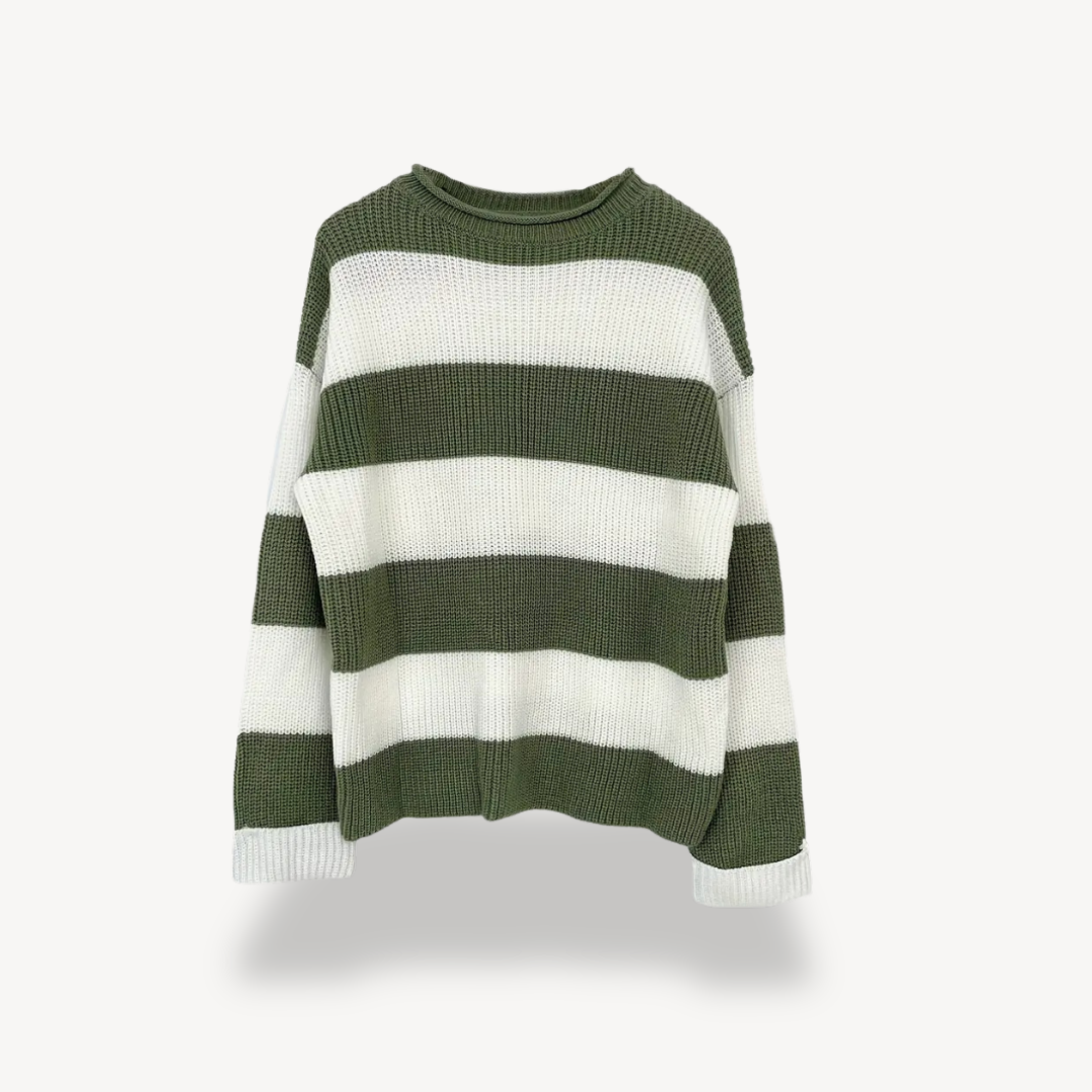 Gestreifter Oversize-Pullover für Damen | Loravelle 3