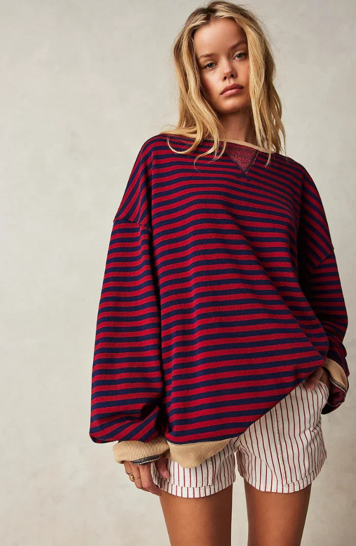 Gestreifter Pullover für Damen 2