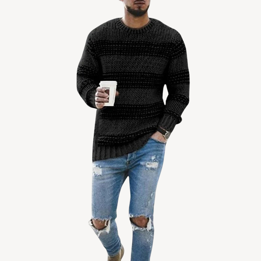 Gestreifter Strickpullover für Herren | Loravelle 2