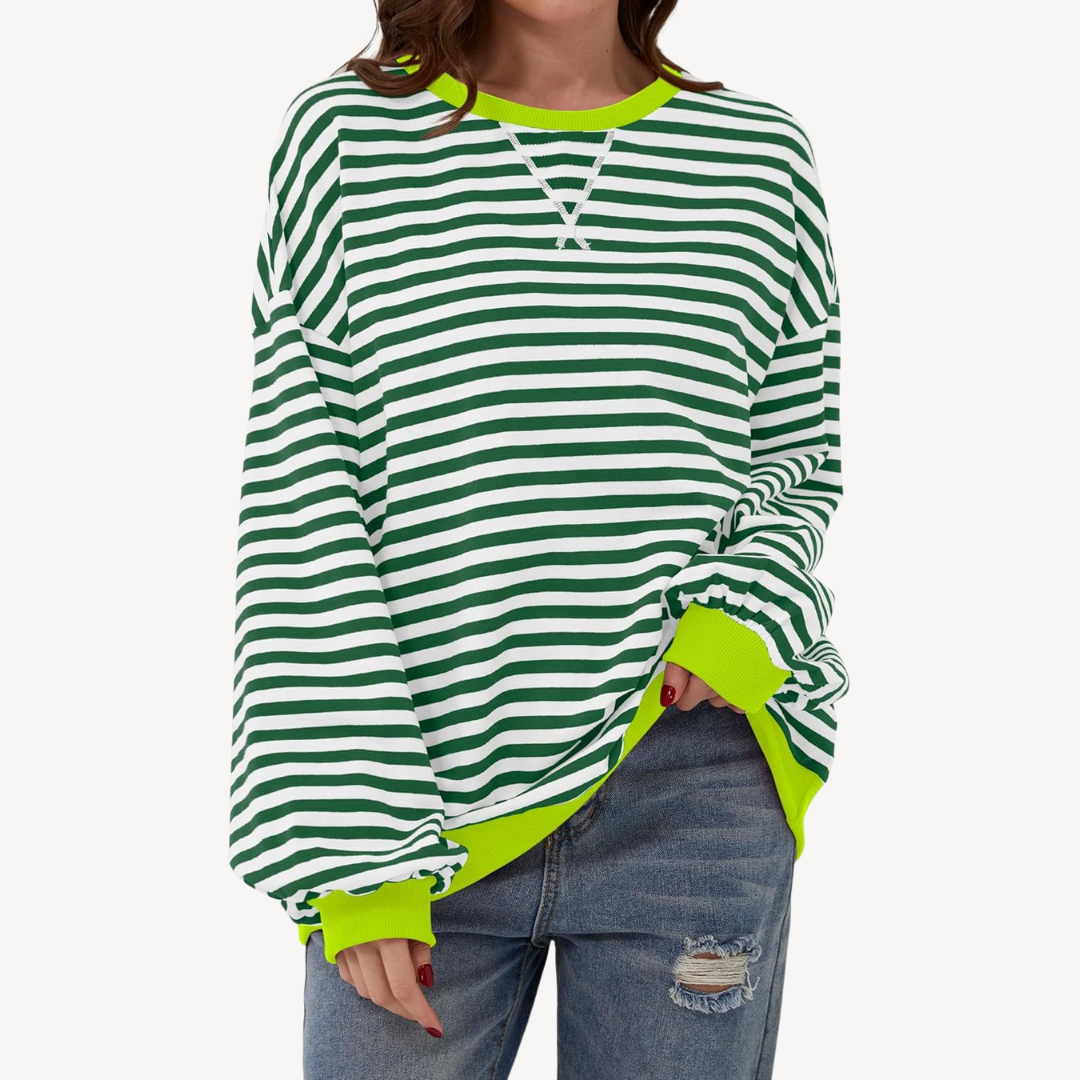 Gestreiftes Langarm-Top für Damen | Loravelle 5