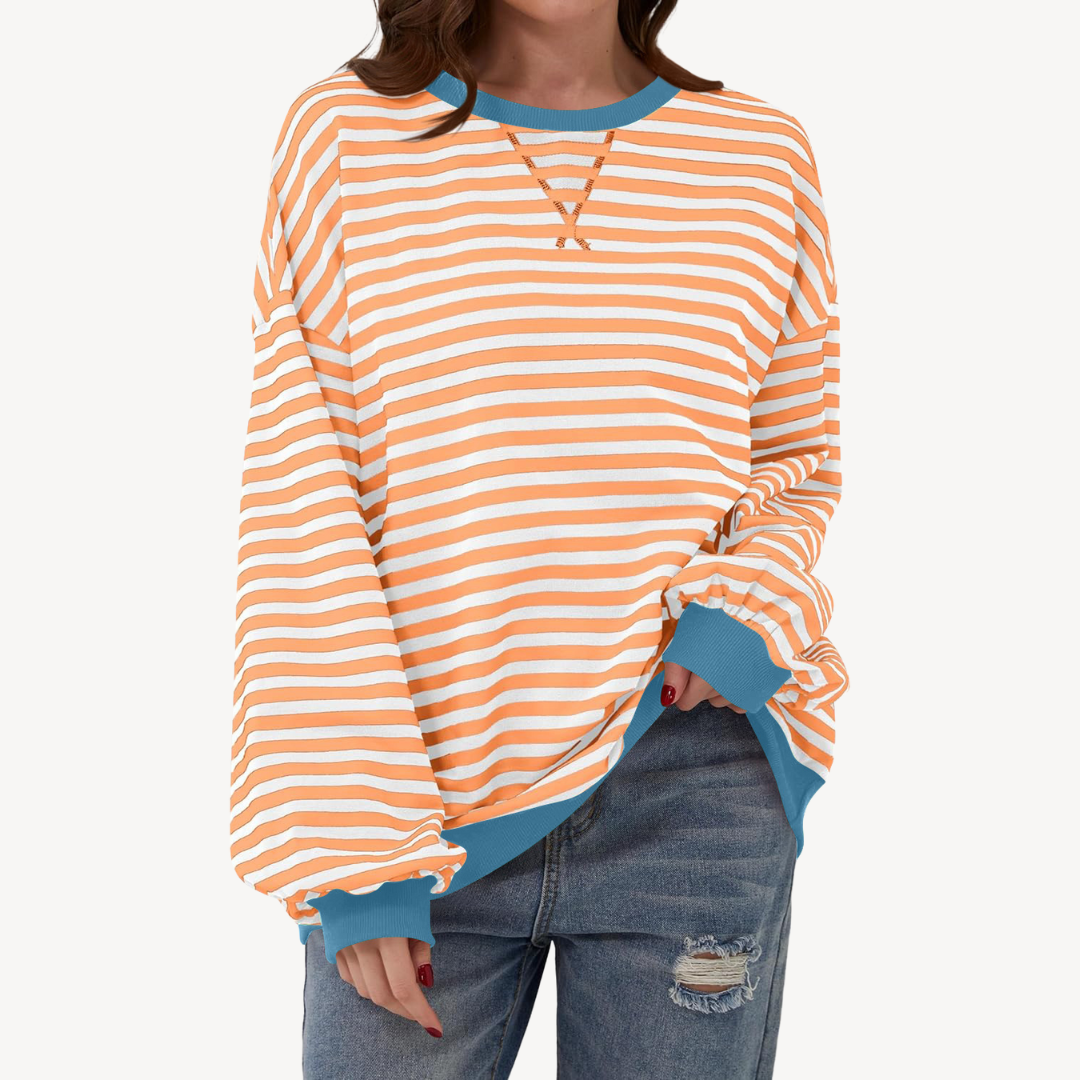 Gestreiftes Langarm-Top für Damen | Loravelle 6
