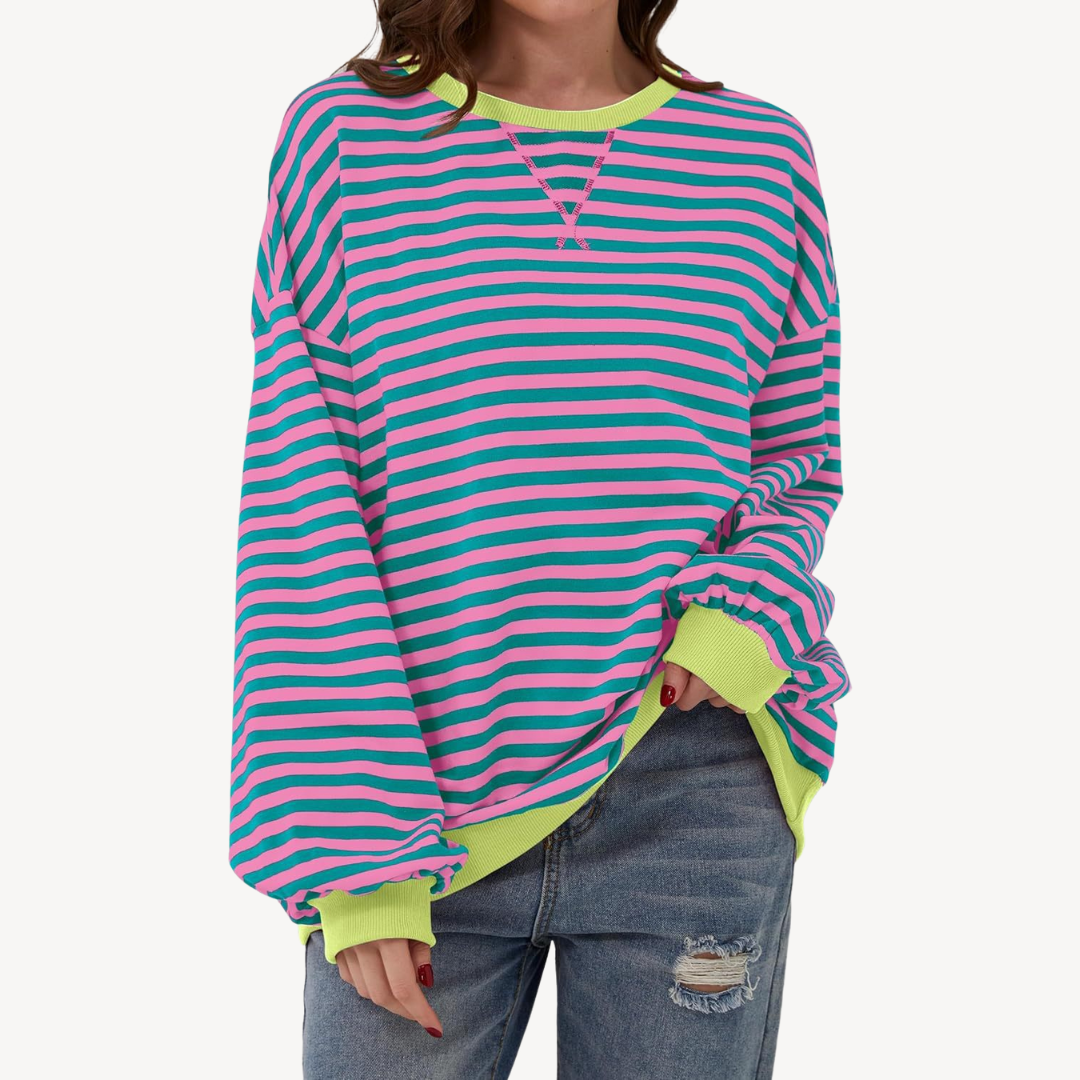 Gestreiftes Langarm-Top für Damen | Loravelle 7