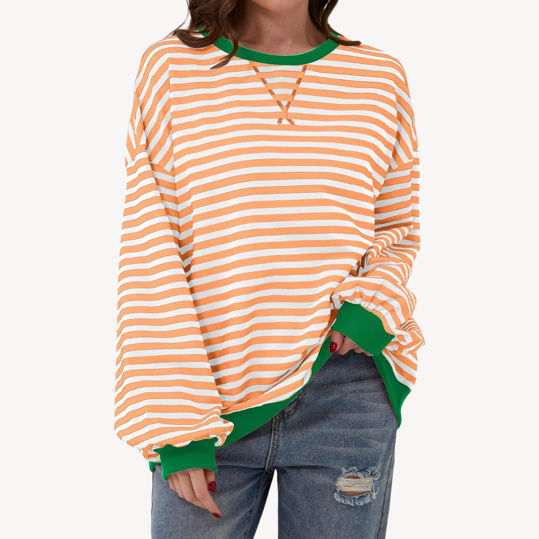 Gestreiftes Langarm-Top für Damen | Loravelle 8
