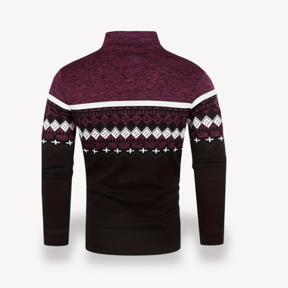 Gestrickte Stehkragenjacke Herren | Loravelle 1