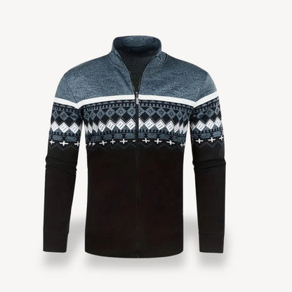 Gestrickte Stehkragenjacke Herren | Loravelle 3