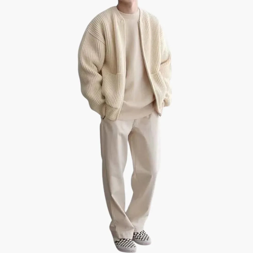 Gestrickte Strickjacke für Herren 1