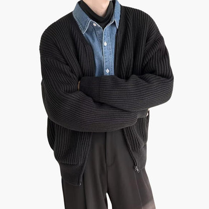 Gestrickte Strickjacke für Herren 8