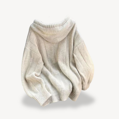 Gestrickter Hoodie-Pullover für Damen | Loravelle 3