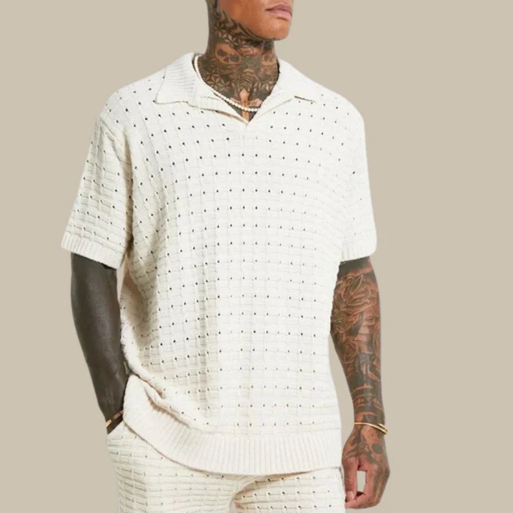 Herren Poloshirt Kurzarm Locker Passform Kragen - BerlinGlamour