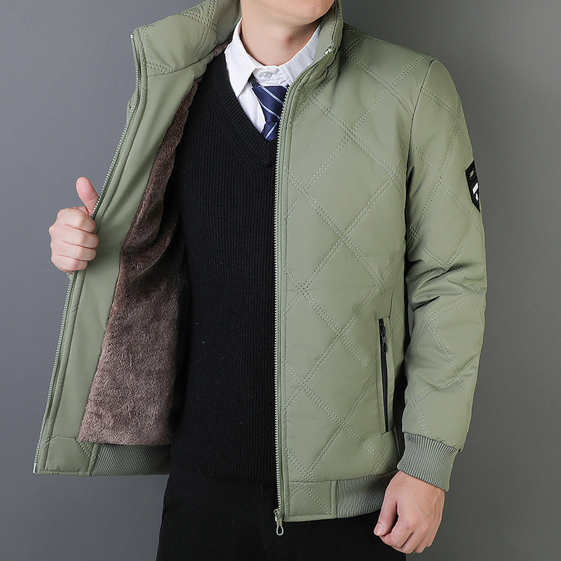 Reißverschluss Steppjacke Damen Elegant Business