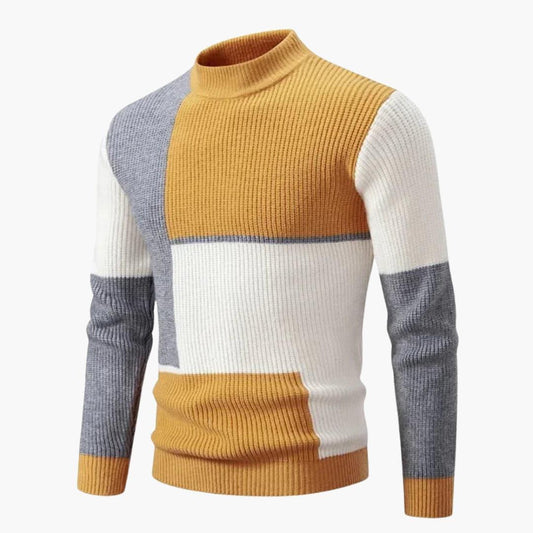 Grafik-Blockmuster Strickpullover für Herren 0