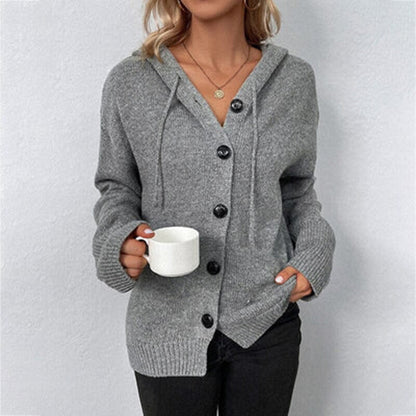 Damen Strickjacke Freizeit Knopf vorne Modern