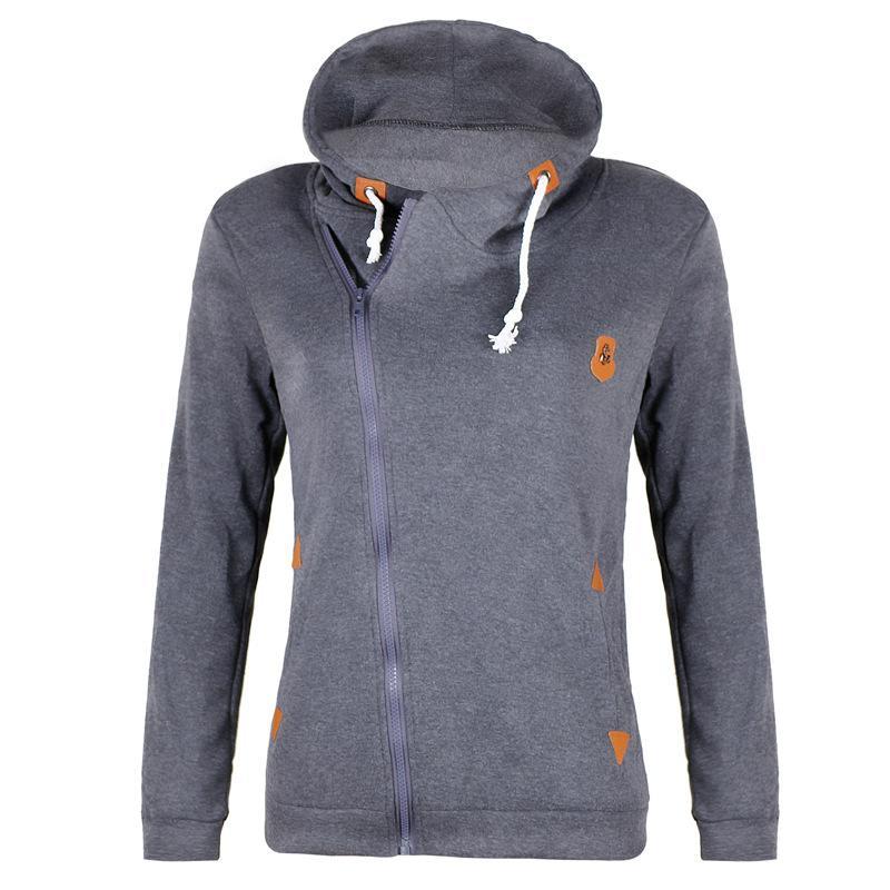 Kapuzen-Hoodie mit Reißverschluss und Kordelzug Große Taschen