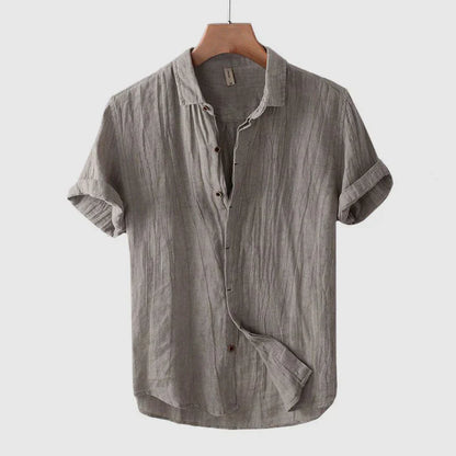 Herrenhemd Leinen Elegant Slim Fit Sommer