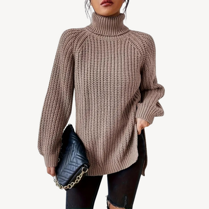 Grobstrick-Rollkragenpullover für Damen | Loravelle 2