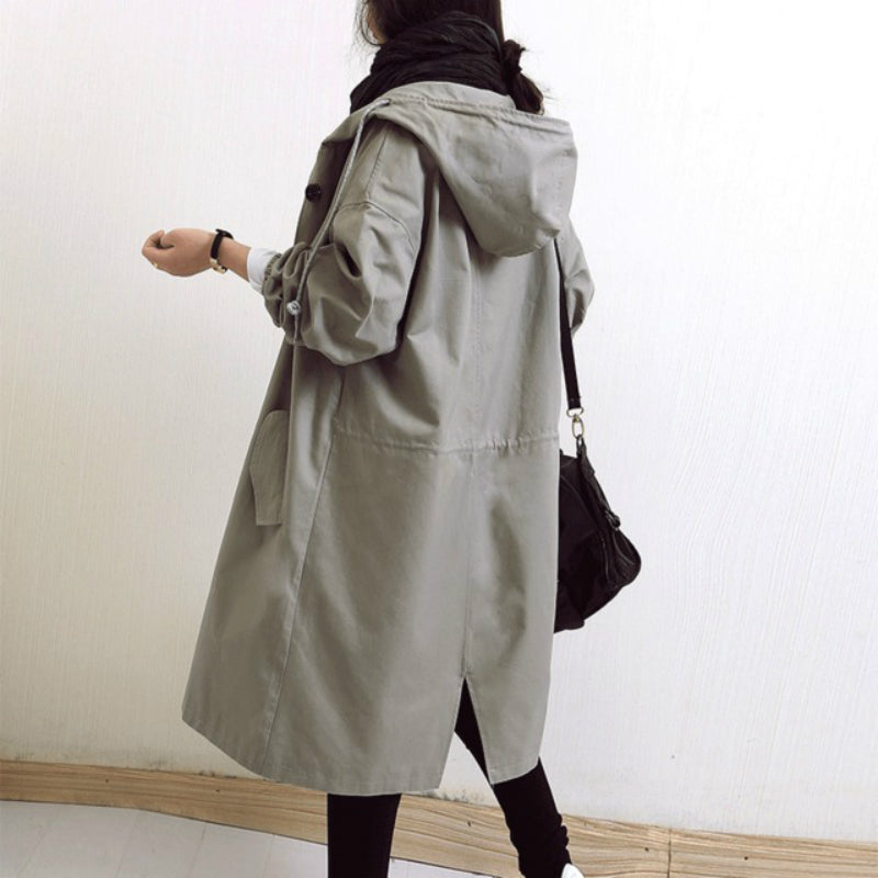 Leichte Damenwindjacke Outdoor Verstellbar Wasserabweisend