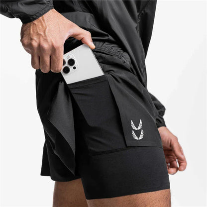Laufshorts Herren 2-in-1 mit Drawstring Sport - BerlinGlamour
