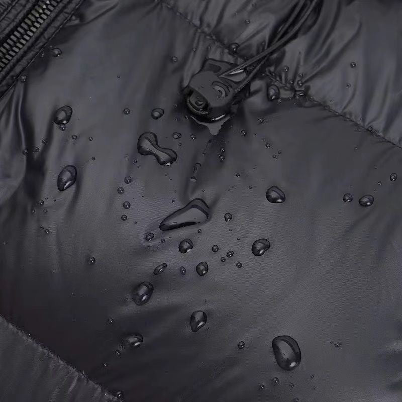 Damenschneeanorak Lang Wattiert mit Kapuze Winter