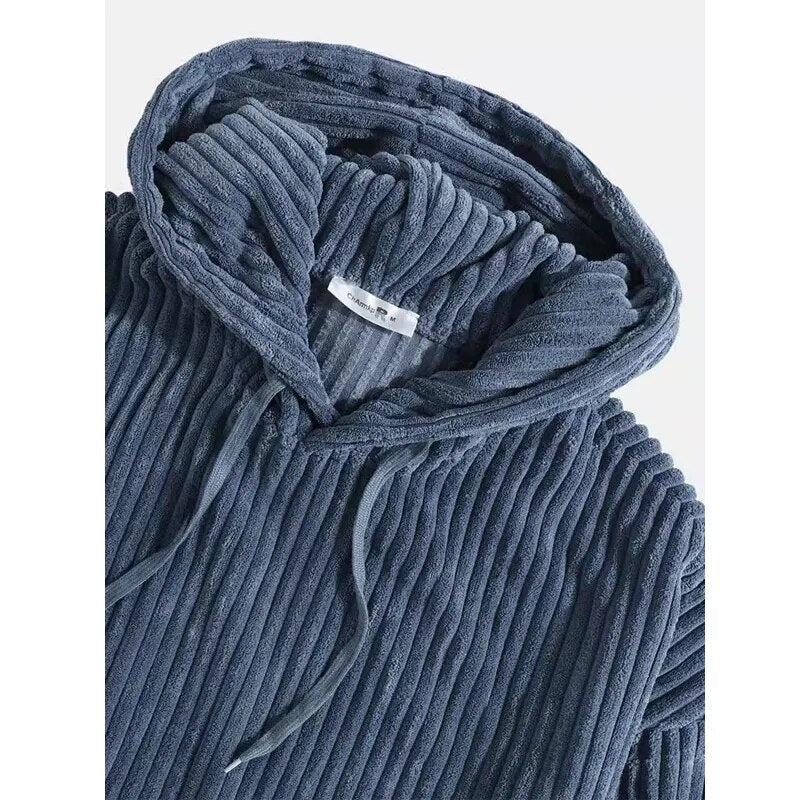 Herren Kapuzenjacke Cord Hochwertig Wasserabweisend