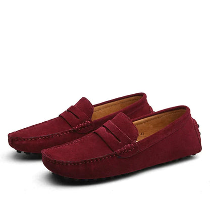 Italienische Slipper Wildleder Bequem Elegant