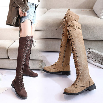 Heidi Knie Stiefel Sexy Bequem Schwarz