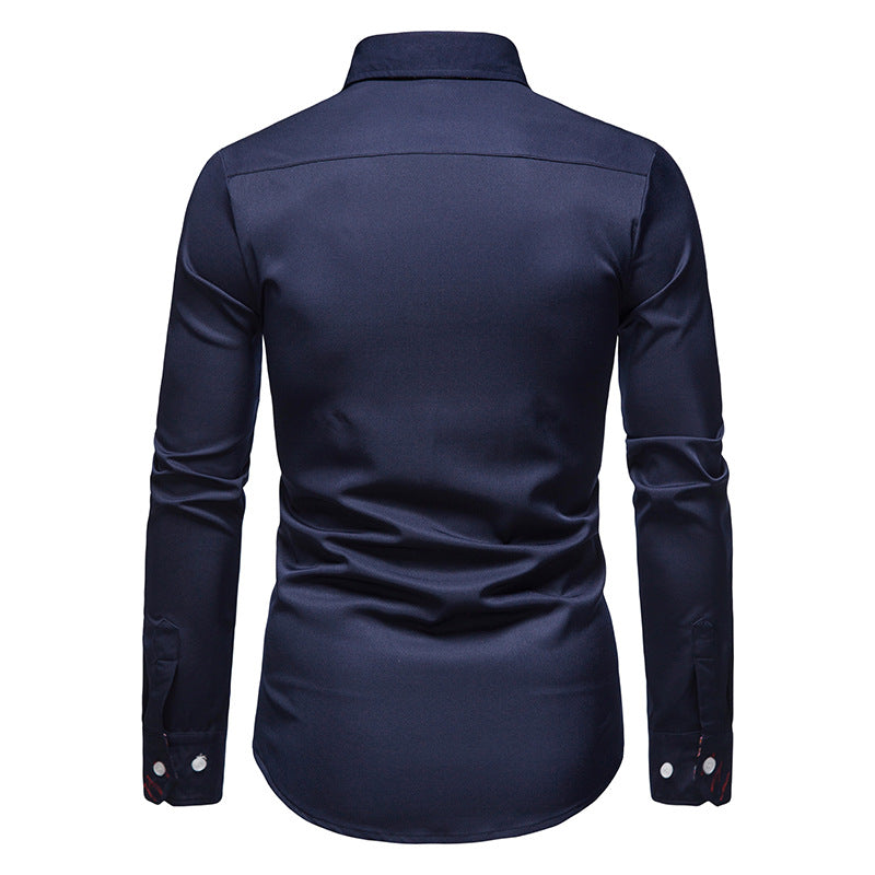 Herren Hemd Paisley Muster Elegante Bluse
