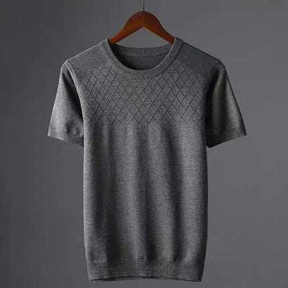 Herren-Shirt Atmungsaktiv Weich Rundhals Leicht
