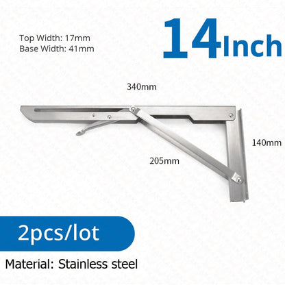 Edelstahl Regalhalter Klappbar Schwerlast 2er Set