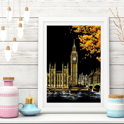 Kratzbares Gemälde DIY Set Magic Art Malen