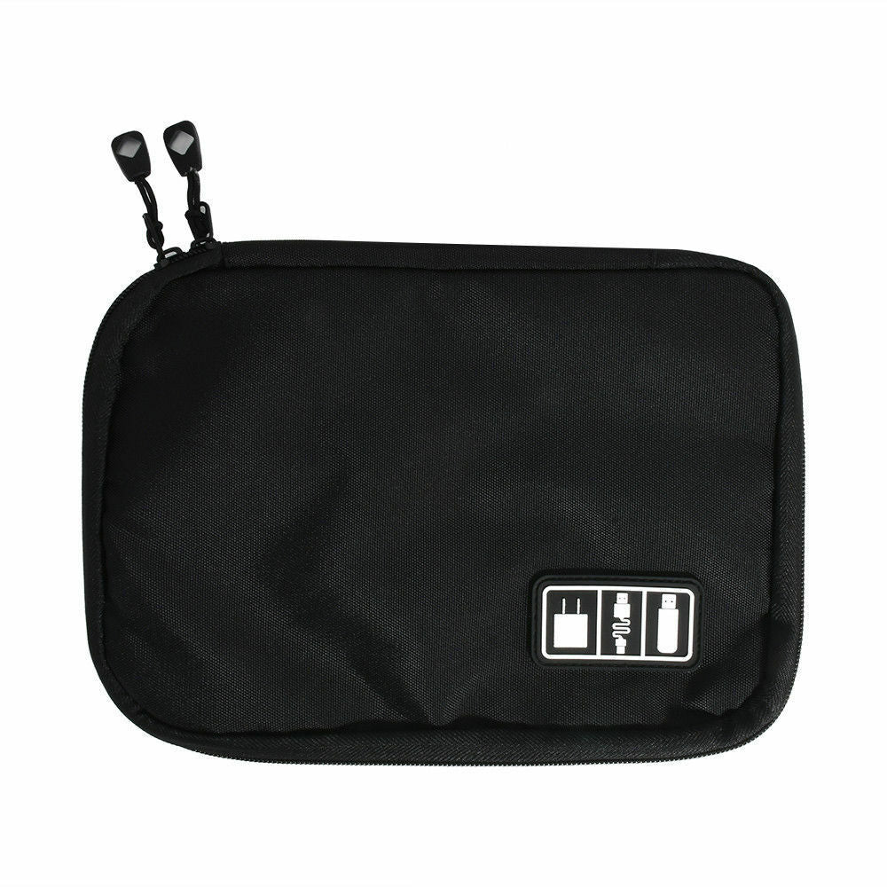 Wasserdichte Kabelorganizer Tasche Tragbar Schwarz - BerlinGlamour