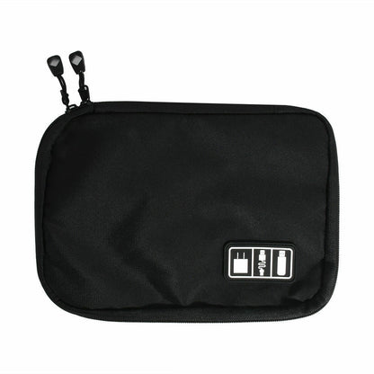 Wasserdichte Kabelorganizer Tasche Tragbar Schwarz - BerlinGlamour