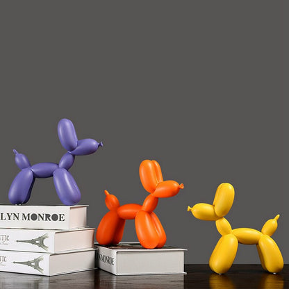 Farbenfrohe Hundeskulptur Pop Art Dekoration Moderne Handgefertigt