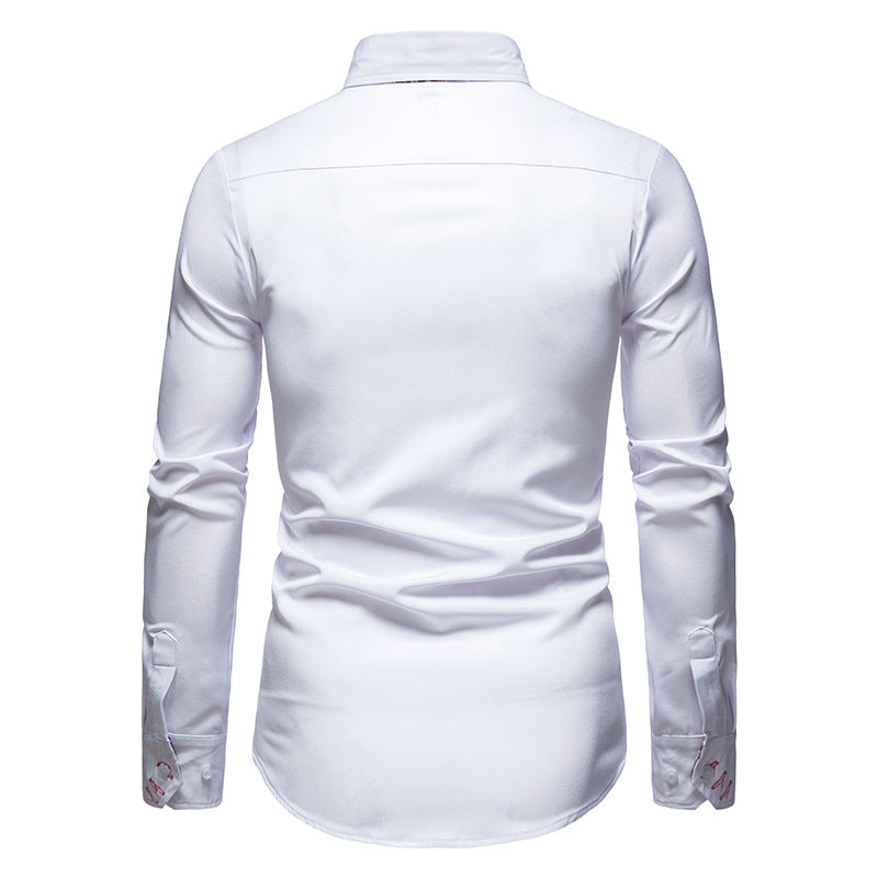Herren Hemd Paisley Muster Elegante Bluse
